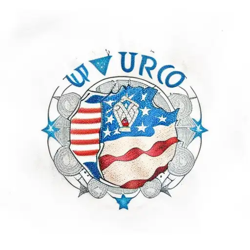 Uruguay Y Chile en paisaje  tattoo design idea