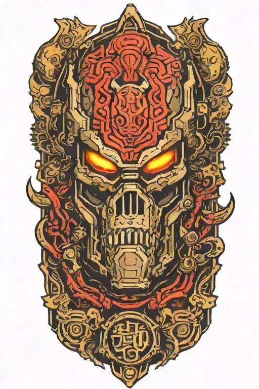 doom slayer tattoo design idea