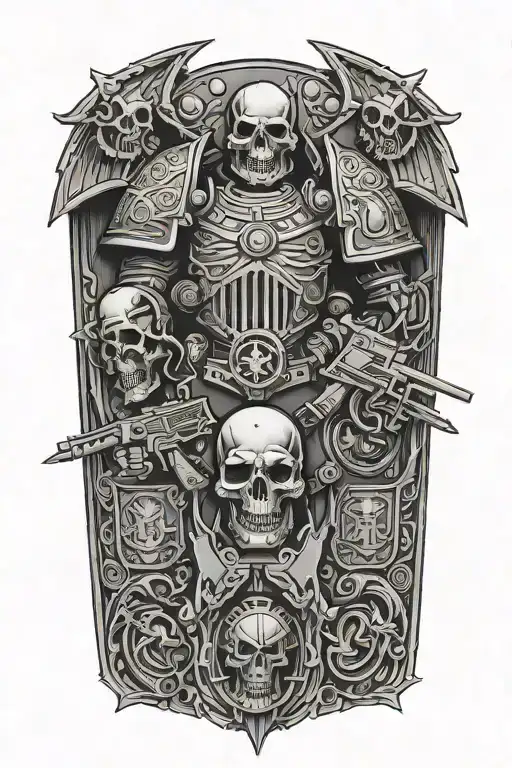 warhammer 40k tattoo design idea