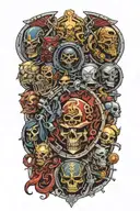warhammer 40k universe tattoo design idea