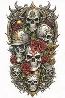 warhammer 40k universe tattoo design idea