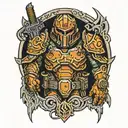 doom slayer tattoo design idea