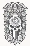 warhammer 40k space marine tattoo design idea