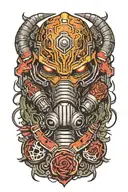 doom slayer tattoo design idea