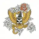 german  reichsadler tattoo design idea