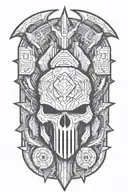 doom slayer tattoo design idea