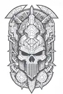doom slayer tattoo design idea