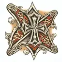 iron cross tattoo design idea