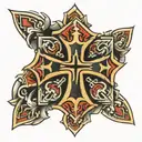 iron cross tattoo design idea