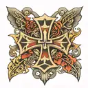 iron cross tattoo design idea