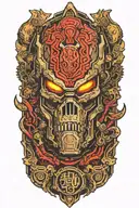 doom slayer tattoo design idea