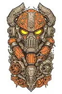 doom slayer tattoo design idea