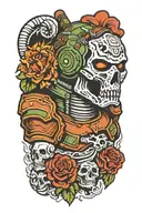 doom slayer tattoo design idea