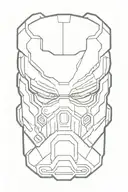 doom slayer tattoo design idea