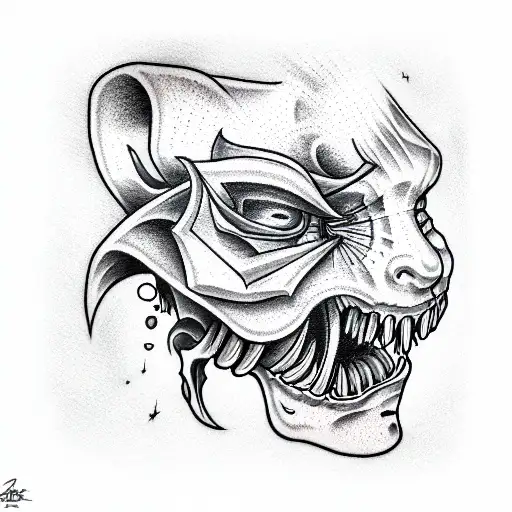 ADHD scream tattoo design idea