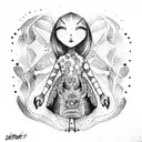 childhood trauma  tattoo design idea