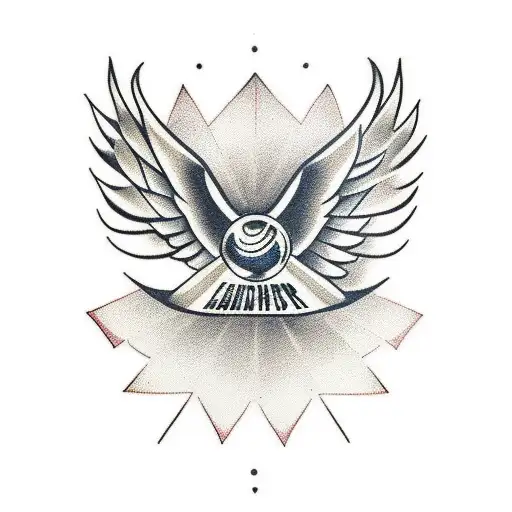 golden snitch tattoo design idea