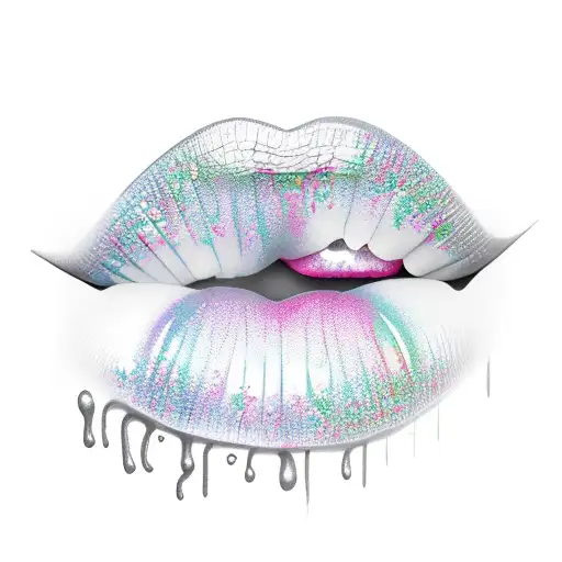 lipstick  tattoo design idea