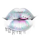 lipstick  tattoo design idea