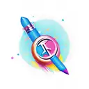 lipstick  tattoo design idea