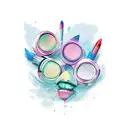 lipstick  tattoo design idea