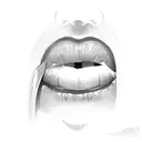 lips tattoo design idea