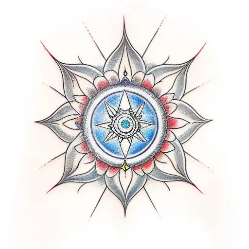 Sudarshan chakra tattoo design idea