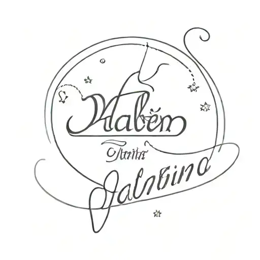 child's trip first name Valentin tattoo design idea