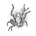 Incorporate the scorpion sign into a tattoo of a microphone surrounded by musical notes tattoo design idea