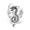 scaled dragon tattoo design idea