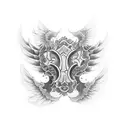 devil's wings tattoo design idea