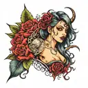 tainted love tattoo design idea