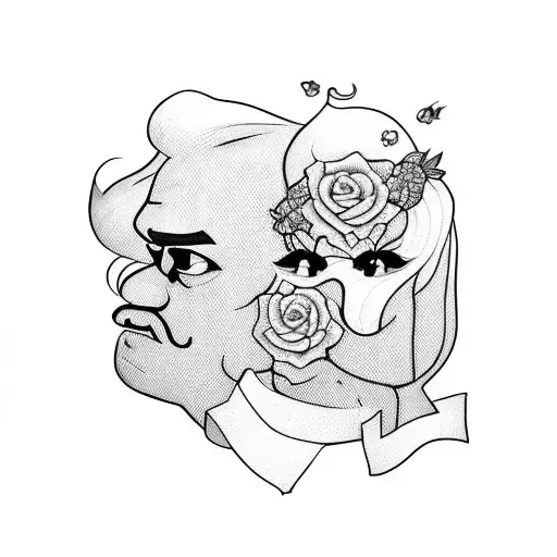 the words "Daddy's little girl" tattoo design idea