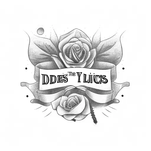 the words Daddy's little girl tattoo design idea