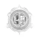 A detailed illustration of the Corinthians logo with a blackwork style tattoo design idea