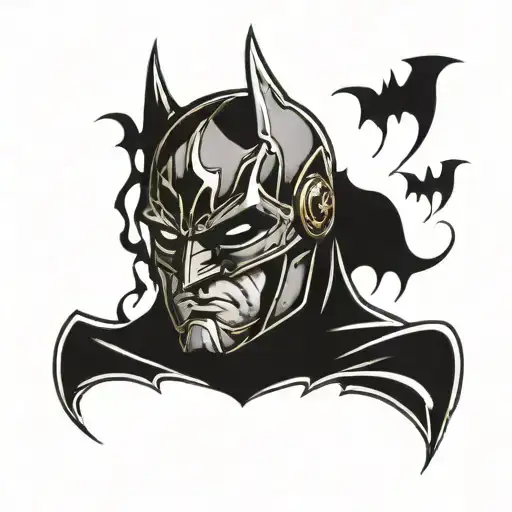 Batman spartan helmet tattoo tattoo design idea