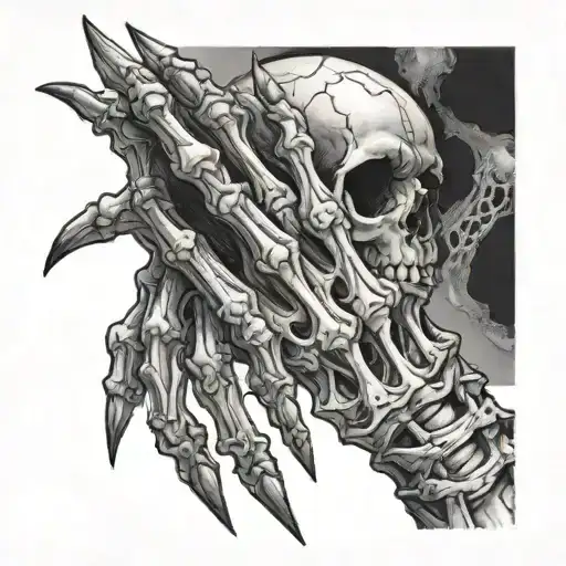 skeleton hand tattoo tattoo design idea