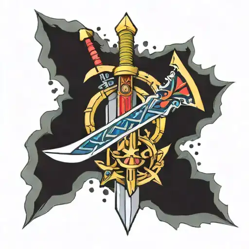 Zelda Master Sword tattoo design idea