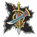 Zelda Master Sword tattoo design idea