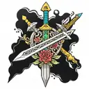 Zelda Master Sword tattoo design idea