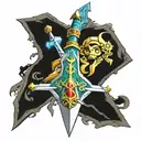 Zelda Master Sword tattoo design idea