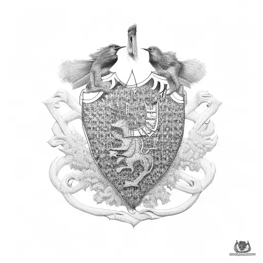 australian coat of arms tattoo design idea