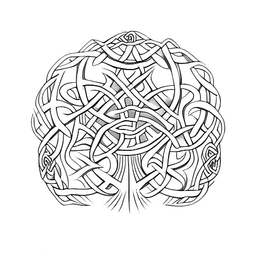 Celtic tree of life,  tattoo design idea
