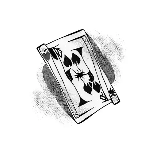 simple joker hat tattoo design idea