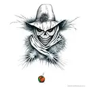 scarecrow color tattoo design idea