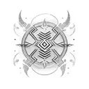 The word "Tetlestai" in bibilical script. tattoo design idea