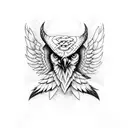 a golden eagle superimposed on a celtic warrior cross tattoo design idea