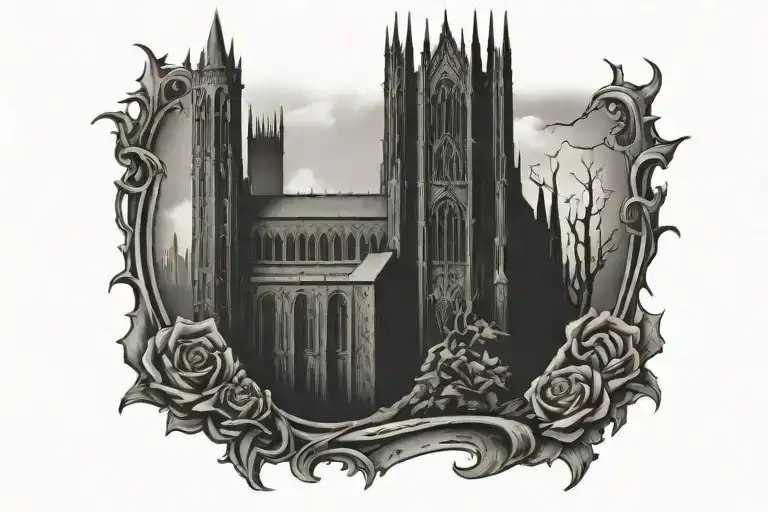 kings dark tower tattoo design idea