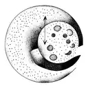 moon phases tattoo design idea