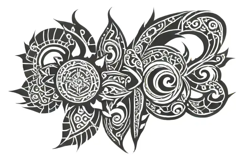 cyber tribal tattoo tattoo design idea